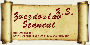 Zvezdoslav Stančul vizit kartica
